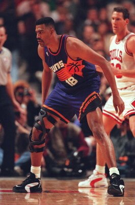 28 Jan 1996:  John Williams of the Phoenix Suns in action during a 93-82 loss to the Chicago Bulls at the United Center in Chicago, Illinois.     Mandatory Credit: Jonathan Daniel/ALLSPORT