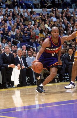 24 Mar 2000: Randy Livingston #2 of the Phoenix Suns dribbles the ball to the basket during a game against the Los Angeles Lakers at the Staples Center in Los Angeles, California. The Lakers defeated the Suns 109-101.    Mandatory Credit: Stephen Dunn  /A