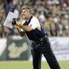 TAMPA, FL - OCTOBER 2:  Coach Dave Wannstedt of the Pittsburgh Panthers applauds first-half play against the University of South Florida Bulls at Raymond James Stadium on October 2, 2008 in Tampa, Florida.  (Photo by Al Messerschmidt/Getty Images)