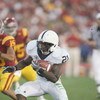 PASADENA, CA - JANUARY 1:  Stephfon Green #21 of the Penn State Nittany Lions carries the ball against the USC Trojans on January 1, 2009 at the Rose Bowl in Pasadena, California.  USC won 38-24.  (Photo by Jeff Golden/Getty Images)