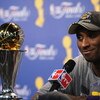 ORLANDO, FL - JUNE 14:  Kobe Bryant #24 of the Los Angeles Lakers speaks to the media after the Lakers defeated the Orlando Magic in Game Five of the 2009 NBA Finals on June 14, 2009 at Amway Arena in Orlando, Florida. The Lakers won 99-86. NOTE TO USER: 