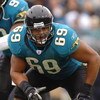 Jacksonville Jaguars tackle Khalif Barnes sets to block  against the Indianapolis Colts  December 11, 2005 in Jacksonville.  The Colts defeated the Jaguars 26 - 18 to remain undefeated.  (Photo by Al Messerschmidt/Getty Images)