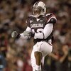 COLUMBIA - NOVEMBER 1:  Eric Norwood #40 of the South Carolina Gamecocks celebrates on the field during the game against the Tennessee Volunteers at Williams-Brice Stadium on November 1, 2008 in Columbia, South Carolina. (Photo by: Streeter Lecka/Getty Im