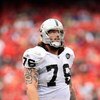 KANSAS CITY, MO - SEPTEMBER 14:  Robert Gallery #76 of the Oakland Raiders looks on during their NFL game against the Kansas City Chiefs at Arrowhead Stadium on September 14, 2008 in Kansas City, Missouri. The Raiders defeated the Chiefs 23-8. (Photo by J