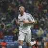 MADRID, SPAIN - JANUARY 15:  Zinedine Zidane of Real Madrid celebrates his goal during a Primera Liga match between Real Madrid and Sevilla at the Santiago Bernabeu stadium on January 15, 2006 in Madrid, Spain.  (Photo by Denis Doyle/Getty Images) 