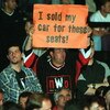 09 Oct 2000:  General view of wrestling fans at the World Chamionship Wrestling ''Thunder Down Under'' night at the Sydney Entertainment Centre, Sydney, Australia. Mandatory Credit: Scott Barbour/ALLSPORT