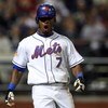 NEW YORK - MAY 11:  Jose Reyes #7 of the New York Mets reacts after flying out in the sixth inning against the Atlanta Braves on May 11, 2009 at Citi Field in the Flushing neighborhood of the Queens borough of New York City. The Braves defeated the Mets 8