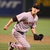 OAKLAND, CA - JUNE 23:  Tim Lincecum #55 of the San Francisco Giants pitches against the Oakland Athletics during a Major League Baseball game on June 23, 2009 at the Oakland Coliseum in Oakland, California.  (Photo by Jed Jacobsohn/Getty Images)