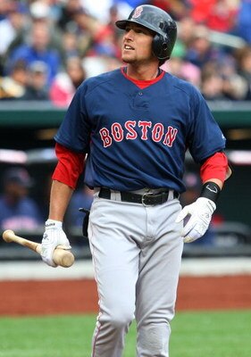 NEW YORK - APRIL 04:  Jed Lowrie #12 of the Boston Red Sox bats against the New York Mets on April 4, 2009 at Citi Field in the Flushing neighborhood of the Queens borough of New York City. The Red Sox defeated the Mets 9-3.  (Photo by Jim McIsaac/Getty I