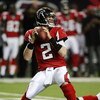 ATLANTA - DECEMBER 28:  Quarterback Matt Ryan #2 of the Atlanta Falcons drops back to throw a pass against the St. Louis Rams at Georgia Dome on December 28, 2008 in Atlanta, Georgia.  The Falcons defeated the Rams 31-27.  (Photo by Doug Benc/Getty Images