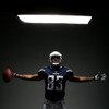 SAN DIEGO, CA - APRIL 3:  Wide Receiver Vincent Jackson of the San Diego Chargers poses during a portrait session on April 3, 2008 at Ray Street Studios in San Diego, California. (Photo by Donald Miralle/Getty Images)
