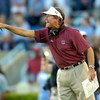 CHAPEL HILL, NC - OCTOBER 13:  Coach Steve Spurrier of the South Carolina Gamecocks calls instructions against the North Carolina Tar Heels at Kenan Stadium October 13, 2007 in Chapel Hill, North Carolina. South Carolina won 21-15.  (Photo by Grant Halver