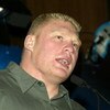 NEW YORK - MARCH 11:  Wrestler Brock Lesnar attends a press conference to promote Wrestlemania XX at Planet Hollywood March 11, 2004 in New York City.  (Photo by Peter Kramer/Getty Images)