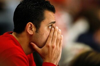 CHICAGO - MAY 24:  A dejected fan of the Chicago Blackhawks looks on against the Detroit Red Wings during Game Four of the Western Conference Championship Round of the 2009 Stanley Cup Playoffs on May 24, 2009 at the United Center in Chicago, Illinois.  (