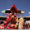 KANSAS CITY, MO - OCTOBER 1:  A Kansas City Chiefs fan cheers during the game against the San Francisco 49ers at Arrowhead Stadium on October 1, 2006 in Kansas City, Missouri. The Chiefs defeated the Niners 41-0.  (Photo by Doug Pensinger/Getty Images)