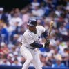 17 May 1998:  Outfielder Darryl Strawberry of the New York Yankees in action during a game against the Minnesota Twins at the Yankee Stadium in the Bronx, New York.  The Yankees defeated the Twins 4-0. Mandatory Credit: David Seelig  /Allsport