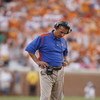 KNOXVILLE, TN - SEPTEMBER 20: Head coach Urban Meyer of the Florida Gators looks on against the Tennessee Volunteers at Neyland Stadium on September 20, 2008 in Knoxville, Tennessee.  (Photo by Streeter Lecka/Getty Images)