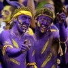 NEW ORLEANS - JANUARY 03:  LSU fan's Blake Brignac (L) and James Carroll (R) cheer for their team prior to the start between Notre Dame and LSU in the 2007 Allstate Sugar Bowl on January 3, 2007 at the Superdome in New Orleans, Louisiana.  (Photo by Matth