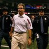NEW ORLEANS - JANUARY 02:  Head coach Nick Saban of the Alabama Crimson Tide walks off the field after the Utah Utes defeated the Crimson Tide 31-17 in the 75th Allstate Sugar Bowl at the Louisiana Superdome on January 2, 2009 in New Orleans, Louisiana. T