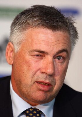 LONDON, ENGLAND - JULY 06:  New Chelsea manager Carlo Ancelotti faces the media during a press conference at Stamford Bridge on July 6, 2009 in London, England.  (Photo by Mike Hewitt/Getty Images)
