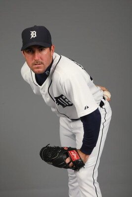 LAKELAND, FL - FEBRUARY 21:  Justin Verlander #35 of the Detroit Tigers poses for a portrait during Photo Day on February 21, 2009 at Joker Marchant Stadium in Lakeland, Florida. (Photo by: Nick Laham/Getty Images)