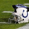 JACKSONVILLE, FL - DECEMBER 18:  A helmet and gloves of the Indianapolis Colts on the sidelines prior to the game against the Jacksonville Jaguars at Jacksonville Municipal Stadium on December 18, 2008 in Jacksonville, Florida.  (Photo by Sam Greenwood/Ge