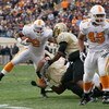 NASHVILLE, TN - NOVEMBER 22:  Montario Hardesty #2 of the Tennessee Volunteers carries the ball during the game against the Vanderbilt Commodores at Vanderbilt Stadium on November 22, 2008 in Nashville, North Carolina.  (Photo by Kevin C. Cox/Getty Images