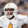 NASHVILLE, TN - NOVEMBER 22:  Gerald Jones #4 of the Tennessee Volunteers jogs on the field during the game against the Vanderbilt Commodores at Vanderbilt Stadium on November 22, 2008 in Nashville, North Carolina.  (Photo by Kevin C. Cox/Getty Images)