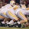 COLUMBIA - NOVEMBER 1:  Quarterback Jonathan Crompton #8 of the Tennessee Volunteers calls the play at the line during the game against the South Carolina Gamecocks at Williams-Brice Stadium on November 1, 2008 in Columbia, South Carolina. (Photo by: Stre