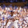 ANAHEIM, CA 1989:  Pitcher Bert Blyleven #28 of the California Angels delivers the pitch during a game at Anaheim Stadium in Anaheim, California.  (Photo by Mike Powell/Getty Images)  