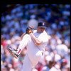 13 Jun 1993: Pitcher Roger Clemens of the Boston Red Sox winds up for the pitch during a game against the Baltimore Orioles at Fenway Park in Boston, Massachusetts.