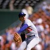 SAN DIEGO -1987:  Bob Welch#35 of the Los Angeles Dodgers winds back to pitch during a 1987 season game against the San Diego Padres at Jack Murphy Stadium in San Diego, California. (Photo by: Stephen Dunn/Getty Images)