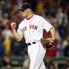 BOSTON - JULY 07:  Jonathan Papelbon #58 of the Boston Red Sox celebrates the win over the Oakland Athletics on July 7, 2009 at Fenway Park in Boston, Massachusetts. The Red Sox defeated the Athletics 5-2.  (Photo by Elsa/Getty Images)