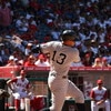 ANAHEIM, CA - JULY 12:  Alex Rodriguez #13 of the New York Yankees fouls off a pitch for strike two as he strikes out for the last out of the game against the Los Angeles Angels of Anaheim on July 12, 2009 at Angel Stadium in Anaheim, California.  The Ang