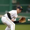 PITTSBURGH - APRIL 13:  Jack Wilson #2 of the Pittsburgh Pirates fields a third inning ground ball while playing the Houston Astros during the Pirates Home Opener at PNC Park April 13, 2009 in Pittsburgh, Pennsylvania.  (Photo by Gregory Shamus/Getty Imag
