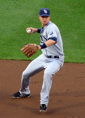 NEW YORK - JUNE 19:  Ben Zobrist #18 of the Tampa Bay Rays fields the ball against the New York Mets on June 19, 2009 at Citi Field in the Flushing neighborhood of the Queens borough of New York City.  (Photo by Jim McIsaac/Getty Images)