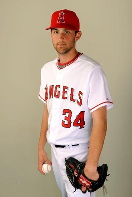 TEMPE, AZ - FEBRUARY 25:  Pitcher Nick Adenhart #34 of the Los Angeles Angels of Anaheim poses for a photo on picture day February 25, 2009 in Tempe, Arizona.  (Photo by Kevork Djansezian/Getty Images)