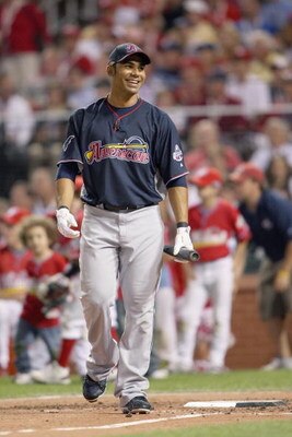 ST LOUIS, MO - JULY 13: American League All-Star Carlos Pena of the Tampa Bay Rays competes in the during the State Farm Home Run Derby at Busch Stadium on July 13, 2009 in St. Louis, Missouri. (Photo by Elsa/Getty Images)