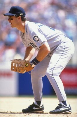 20 Jul 1995:  Tino Martinez of the Seattle Mariners watches the play during their 4-2 win over the Milwaukee Brewers at Milwaukee County Stadium in Milwaukee, Wisconsin. Mandatory Credit: Jonathan Daniel  /Allsport