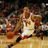 CHICAGO - APRIL 30: Derrick Rose #1 of the Chicago Bulls drives against the Boston Celtics in Game Six of the Eastern Conference Quarterfinals during the 2009 NBA Playoffs at the United Center on April 30, 2009 in Chicago, Illinois. The Bulls defeated the