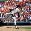 1988:  Jim Gott #35 of the Pittsburgh Pirates delivers a pitch during a 1988 MLB season game.  (Photo by Rick Stewart/Getty Images)