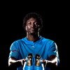 UNDATED - UNSPECIFIED:   In this handout image provided by adidas, Emmanuel Adebayor of Arsenal and Togo with his new adidas F50i football boots and training kit.  (Photo by Getty Images for adidas)