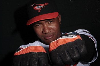 FORT LAUDERDALE, FL - FEBRUARY 23:  Infielder Melvin Mora #6 of the Baltimore Orioles poses during photo day at Orioles spring training complex on February 23, 2009 in Ft. lauderdale, Florida.  (Photo by Marc Serota/Getty Images)