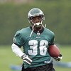 PHILADELPHIA - MAY 1: Running back Brian Westbrook #36 of the Philadelphia Eagles practices during mini camp at the NovaCare Complex on May 1, 2009 in Philadelphia, Pennsylvania.  (Photo by Hunter Martin/Getty Images)
