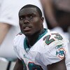MIAMI - JANUARY 4:  Ronnie Brown #23 of the Miami Dolphins looks on during a AFC Wild Card playoff game against the Baltimore Ravens on January 4, 2009 at Dolphin Stadium in Miami, Florida. (Photo by Gregory Shamus/Getty Images)