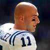 HOUSTON - OCTOBER 05:  Wide receiver Anthony Gonzalez #11 of the Indianapolis Colts warms up for the game with the Houston Texans on October 5, 2008 at Reliant Stadium in Houston, Texas.  The Colts won 31-27.  (Photo by Stephen Dunn/Getty Images)
