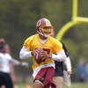 ASHBURN, VA - MAY 1:  Jason Campbell #17 of the Washington Redskins prepares to throw a pass during minicamp on May 1, 2009 at Redskins Park in Ashurn, Virginia.   (Photo by Mitchell Layton/Getty Images)