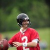 FLOWERY BRANCH, GA - MAY 9: Quarterback Matt Ryan #2 of the Atlanta Falcons attempts a pass during minicamp at the Falcons Complex on May 9, 2009 in Flowery Branch, Georgia.  (Photo by Paul Abell/Getty Images)