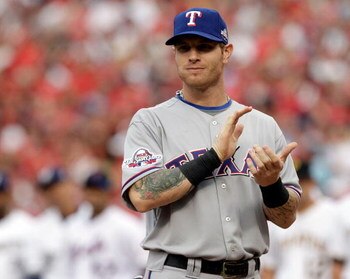 ST LOUIS, MO - JULY 14:  American League All-Star Josh Hamilton of the Texas Rangers looks on before the 2009 MLB All-Star Game at Busch Stadium on July 14, 2009 in St Louis, Missouri.  (Photo by Pool/Getty Images)