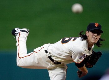 ST LOUIS, MO - JULY 14:  National League All-Star Tim Lincecum of the San Francisco Giants pitches during the 2009 MLB All-Star Game at Busch Stadium on July 14, 2009 in St Louis, Missouri.  (Photo by Morry Gash-Pool/Getty Images)